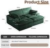 Leawin Sofa Cordsofa 2-Sitzer mit Bettfunktion, modernes Schlafsofa für Wohnzimmer, Weicher Cordbezug, flexible Kombination & ideal für kleine Räume Bild 4