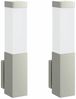 vidaXL Außenwandleuchte 2 pcs Silber 10,5 x 6 x 33 cm 4005960 Bild 2