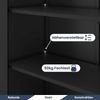 MegaDeal 4x Aktenschrank abschließbar JAN - 5 Ebenen verstellbar, Flügeltüren | Metallschrank Werkstatt Mehrzweckschrank Büroschrank aus Stahl Werkzeugschrank, 195x90x40cm Schwarz Bild 4