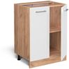 Küchenunterschrank R-Line Weiß Hochglanz 60 cm , AP Eiche Vicco Bild 4