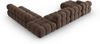 Micadoni Modulares Panorama Ecksofa Bellis 7-Sitzer Rechts Samt Bluvel Dunkelbraun Bild 4