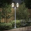 vidaXL Garten-Licht Weiß 68 x 20 x 235 cm Aluminium und Glas 42000343 Bild 3
