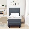 vidaXL Boxspringbett mit Kopfteil Dunkelgrau 200 x 80 cm Samt 3344475 Bild 3