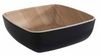 Schüssel Frida 0 37 l 12 5x12 5x4 5 cm Melamin schwarz/holzoptik - 12 Stk/Pack Bild 1