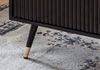 Couchtisch 110x60x43cm Schwarz Eiche-Dekor Rechteckig mit Stauraum Schubladen Metallbeine Bild 5
