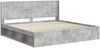 vidaXL Bettgestell mit Stauraum und Kopfteil Betongrau 180 x 200 cm 3413824 Bild 4