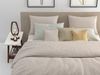 2 Stück Zo! Home Cotton Kissenbezüge 40x80 Lino Sandy beige natur meliert uni Bild 4