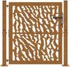 vidaXL Gartentor 100x100 cm Verwitterungsstahl Trace-Design 4100984 Bild 4