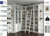 OTTO home Bibliothek Soeren - 7-tlg. Set: mit 1 Regal B 80 cm, 1 Regal B 40 cm, 1 Eckregal, Set 7-tlg, Inkl. 1 Vitrine,2 gerundeten Abschlussregalen und 1 Holzleiter,H220 cm Bild 3