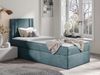 Boxspringbett 'Harlon Mini' links, blau, 100x200 cm Bild 2