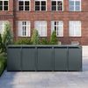STEELSØN 'Thoria' Mülltonnenbox 5er je 120 Liter, anthrazit, Mülltonnenverkleidung aus Stahl, wetterfest, 102x62x294,5 cm, Müllbox für 5 Tonnen Bild 2
