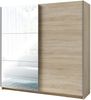 AX LIVING Kleiderschrank Sonoma Eiche 200 cm Adelna mit Spiegel modern Bild 2