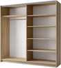 AX LIVING Kleiderschrank Sonoma Eiche 200 cm Adelna mit Spiegel modern Bild 3
