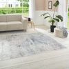 Kurzflor Teppich Chameis Grau Rosa Blau - 135x195x0,4cm Bild 2