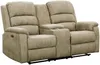 Vente-unique - NEVERS Sofa Stoff Schokoladenbraun - B 95 cm x H 103 cm x L 171 cm Bild 4