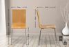 CLP 16er Set Besucherstuhl Pepe Metallgestell,natura Bild 3