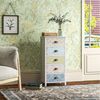HOMCOM Kommode Schubladenkommode mit 5 Schubladen (Aufbewahrungsschrank, 1 St, Kommodenschrank), mit Kisppschutz für Wohnzimmer, Schlafzimmer, Bunt Bild 4