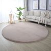Teppium Teppich Unicolor - Einfarbig, Rund, Höhe: 20 mm, Runder Teppich Wohnzimmer Einfarbig Shaggy Flauschiger Felloptik Bild 2