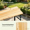 Bequemes Partymöbelsatz,Gartenmöbelsatz,Biermöbelsatz,Klappbarer Tisch und Bank Bild 5