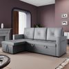 SONNI Schlafsofa Ecksofa, Schlafsofa mit Schlaffunktion, Multifunktionssofa, 203 x 130 x 88 cm, 3 Sitzer Sofa Bild 2