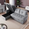 SONNI Schlafsofa Ecksofa, Schlafsofa mit Schlaffunktion, Multifunktionssofa, 203 x 130 x 88 cm, 3 Sitzer Sofa Bild 3