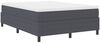 vidaXL Boxspringbett Dunkelgrau und Weiß 160 x 200 cm Cordstoff 3337473 Bild 2