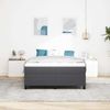 vidaXL Boxspringbett Dunkelgrau und Weiß 160 x 200 cm Cordstoff 3337473 Bild 4
