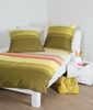 Janine Moments Mako-Satin Bettwäsche 200x220 Streifen oliv senf 98074-03 Bild 2