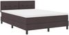vidaXL Boxspringbett mit Kopfteil Dunkelbraun 140 x 200 cm Stoff 3338695 Bild 4