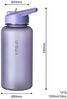 Vinsun Trinkflasche Sportflasche mit Strohhalm 1L - Wasserflasche Tritan auslaufsicher, BPA frei, Bruchsicher, geruchs- & geschmacksneutral, geringes Gewicht Bild 4