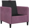 vidaXL Sofa mit Stauraum Lila 72 x 78 x 87 cm Polyester 42036890 Bild 4