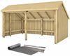Plus Gartenhaus Multi 2 Module 416 x 238 cm natur offen Bild 5