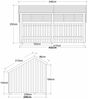 Plus Gartenhaus Multi 2 Module 416 x 238 cm natur offen Bild 2