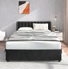 Polsterbett 140x200 cm aus Samt mit 2 Schubladen und Lattenrost – elegantes, platzsparendes Design Bild 4