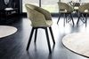 riess-ambiente Polsterstuhl NORDIC STAR grün / schwarz (Einzelartikel, 1 St), Esszimmer · Strukturstoff · Massivholz · mit Armlehne · Küche · Design Bild 3