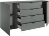 Sideboard >Linz< 2 Türen, 4 Schübe, in Salbei - 180x90x40cm (BxHxT) Bild 3