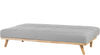 Schlafsofa 3-Sitzer Polsterbezug hellgrau FROYA Bild 5