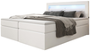 Boxspringbett Repos mit LED und USB 160x200 Weiß H4 (100kg+) Bild 1