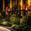 2x LED Solarlampe, Metall, schwarz, Feuereffekt, H 93cm Bild 3