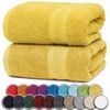 NatureMark Badetuch kuschelige, hochwertige Duschhandtücher, 100% Baumwolle (2-St), weiches Badetücher Set (2-St), Premium Qualität, Gelb Bild 5