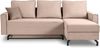 Ecksofa (B/H/T: 230x89x148 cm) in Altrosa Bild 2