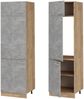 Kühlumbauschrank R-Line Beton 60 cm Vicco Bild 5