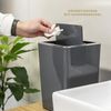Kosmetikeimer SAVONA inkl. Wandhalterung 6 Liter Kunststoff, eckig grau Bild 3