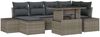 vidaXL Garten-Sofa-Set mit Kissen 7 pcs Grau 3349215 Bild 2