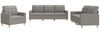 vidaXL 3-tlg. Sofagarnitur mit Kissen Taupe Stoff 3201249 Bild 2