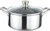 10 tlg Massiv Edelstahl Koch Set Wabenstruktur Induktion Pfanne Top Bild 3