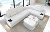 Mini Couch Elena L Form Leder - Echtleder - weiß - Rechts Bild 3