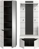 Home affaire Garderoben-Set REHAT, TOPSELLER!, 3-teilig, Breite 160 cm, individuell erweiterbar, (Set, 3-St, bestehend aus: Garderobenschrank, Sitzbank und Paneel), Garderobenkombination, Kombination, Set, Flurgarderobe, Diele Bild 4