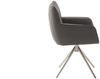 Armlehnstuhl >LIMONE 2< (2-er Set) in Anthrazit, Leder - 61x88x63cm (BxHxT) Bild 3