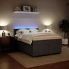 vidaXL Boxspringbett mit Matratze Dunkelgrau 140x200 cm Samt 3288631 Bild 4
